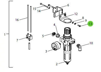 Wagner 3067610 Hexagon Socket Head Cap Screw 1
