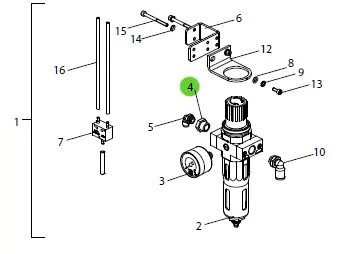 Wagner 9985559 Reducing Nipple Fitting 1