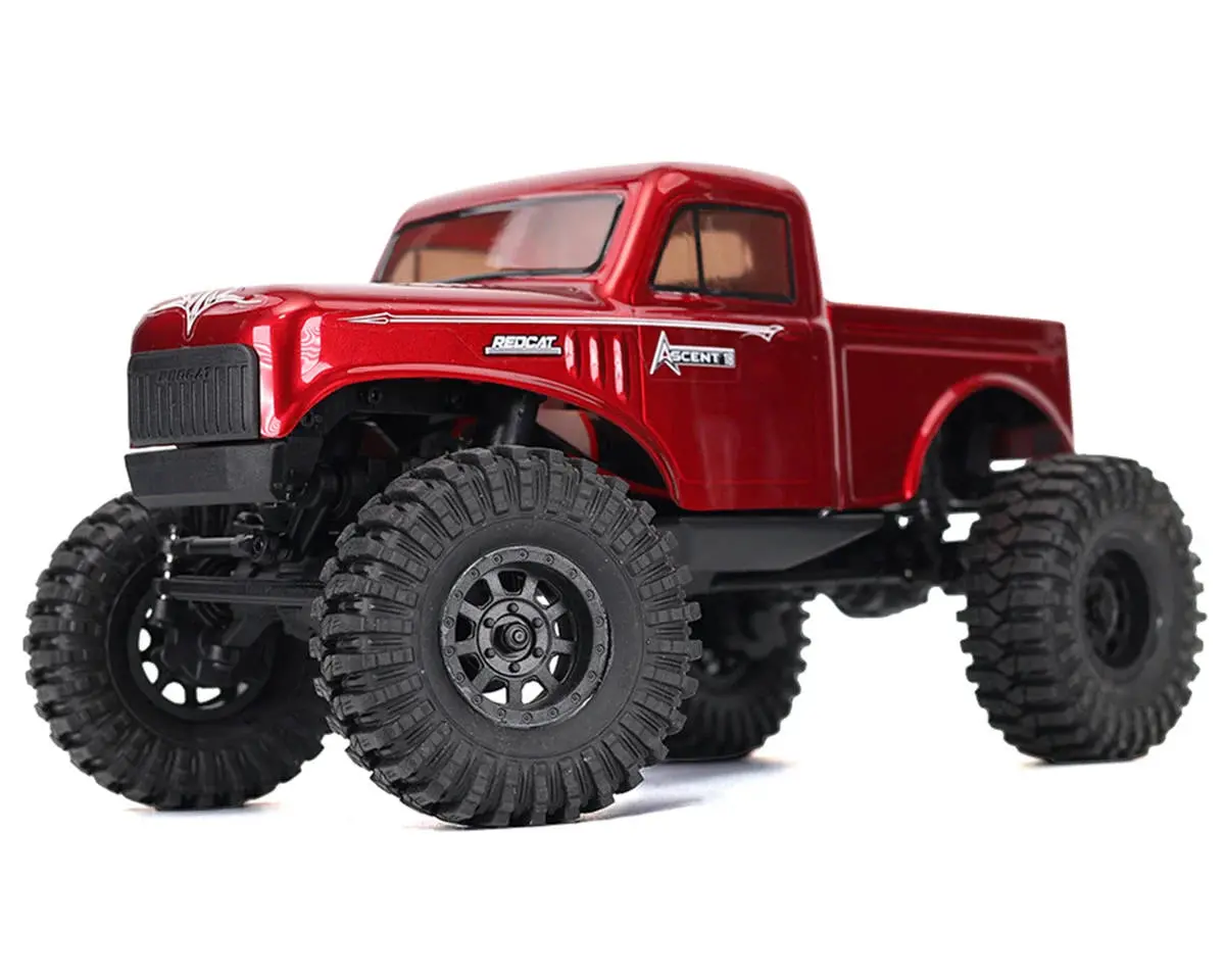 Redcat Ascent-18 1/18 4Wd Rtr Brushed Rock Crawler (Red) W/2.4Ghz Radio, Battery & Charger 1