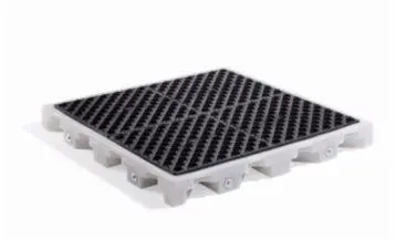 Poly Drip Deck Holds (4) 55 Gal. Drums, 52" X 52" X 5.75", 44 Gal. Sump Capacity 1