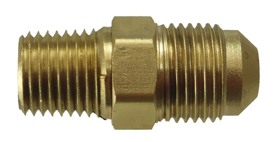 Brass Straight Fitting 3/8" Male Sae X 1/4" Male Npt 1