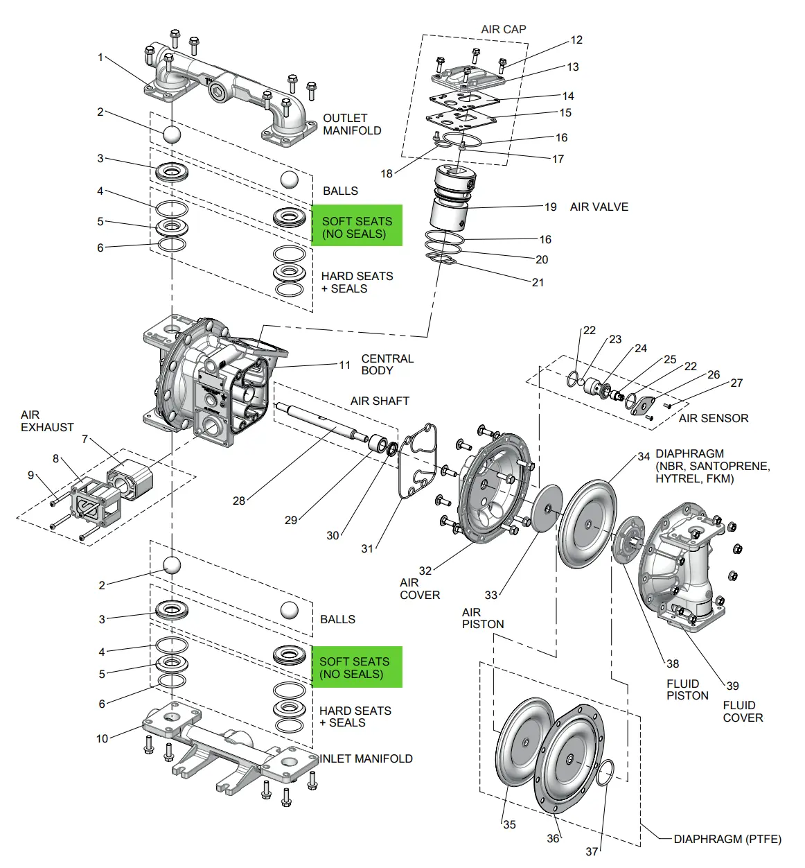Samoa Up10r-Wp-X00 Seat Kit 1
