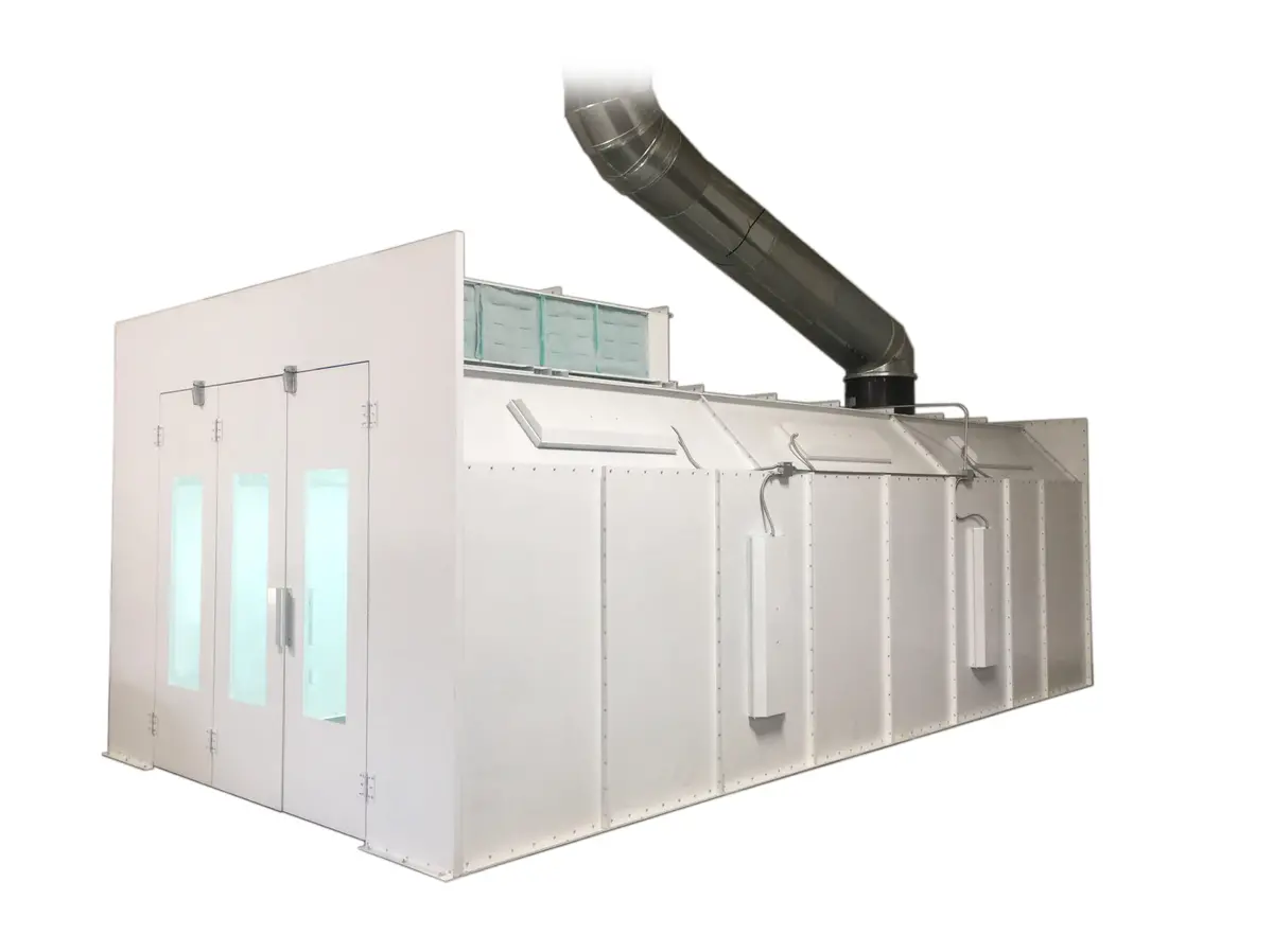 Total Finishing Automotive Semi-Down Airflow Paint Spray Booth - Double Wall 1