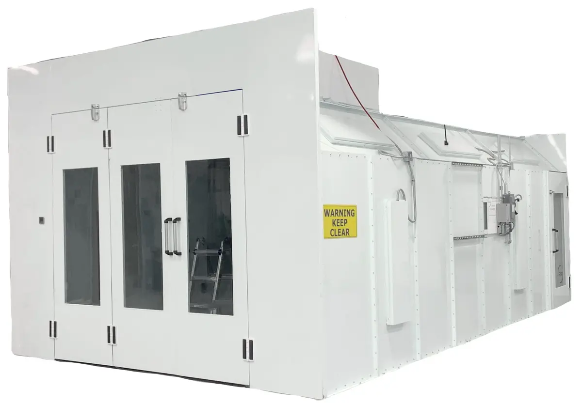 Total Finishing Automotive Semi-Down Airflow Paint Spray Booth - Single Wall 1