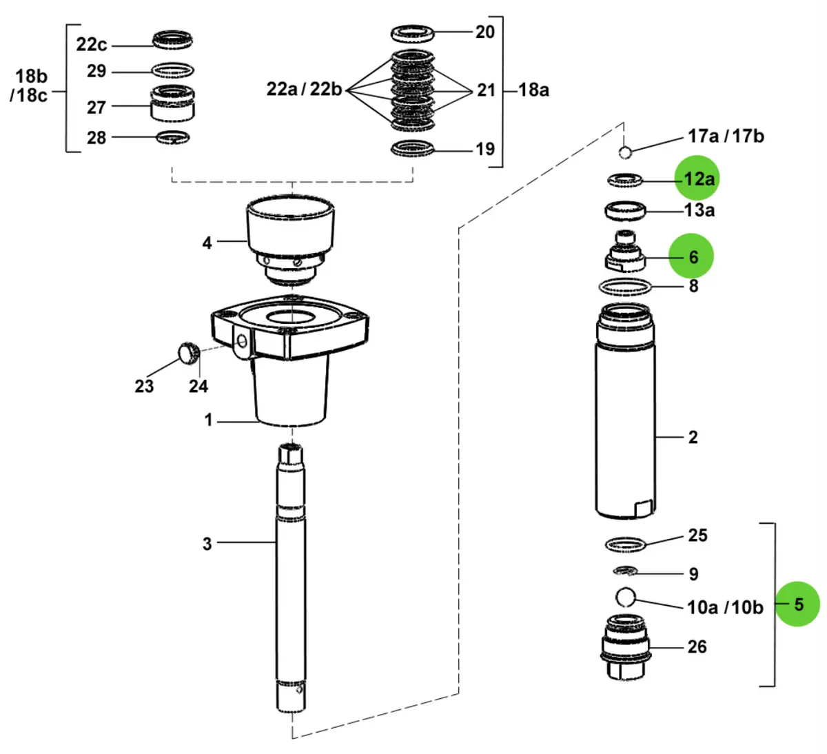 Sames® 144-960-096 Servicing Kit; 20C100 1