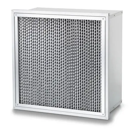 Ashrae Single Header Box Filter, Faceguard Downstream, 24"X24"X12" 90-95% 1