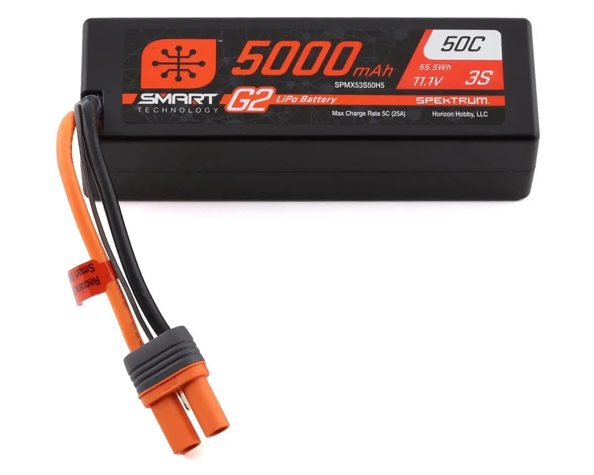 3S Smart G2 Lipo 50C Battery Pack (11.1V/5000Mah) W/Ic5 Connector 1