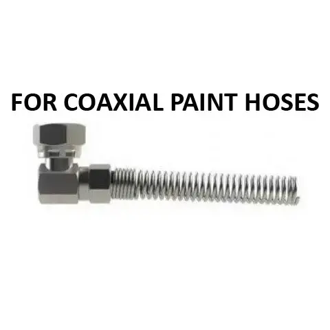 Hosco Hose And Tubing Connectors, Spring Guard Elbow, For Coaxial Paint Hose (Various Size Options) 1