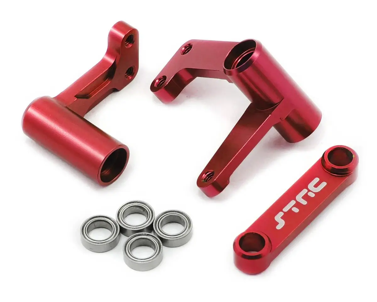 Aluminum Steering Bellcrank For Traxxas Slash/Rustler/Bandit W/Bearings (Red) 1