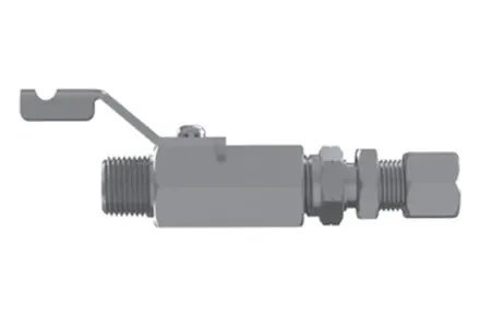 Hosco Ssbv Series Ball Valve, Common Configurations, Male Tapered X Bulkhead Tube Fitting (Various Size Options) 1