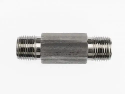 Straight Hex Long Nipple, 6",  Male Npt X Male Npt  - Stainless Steel 1