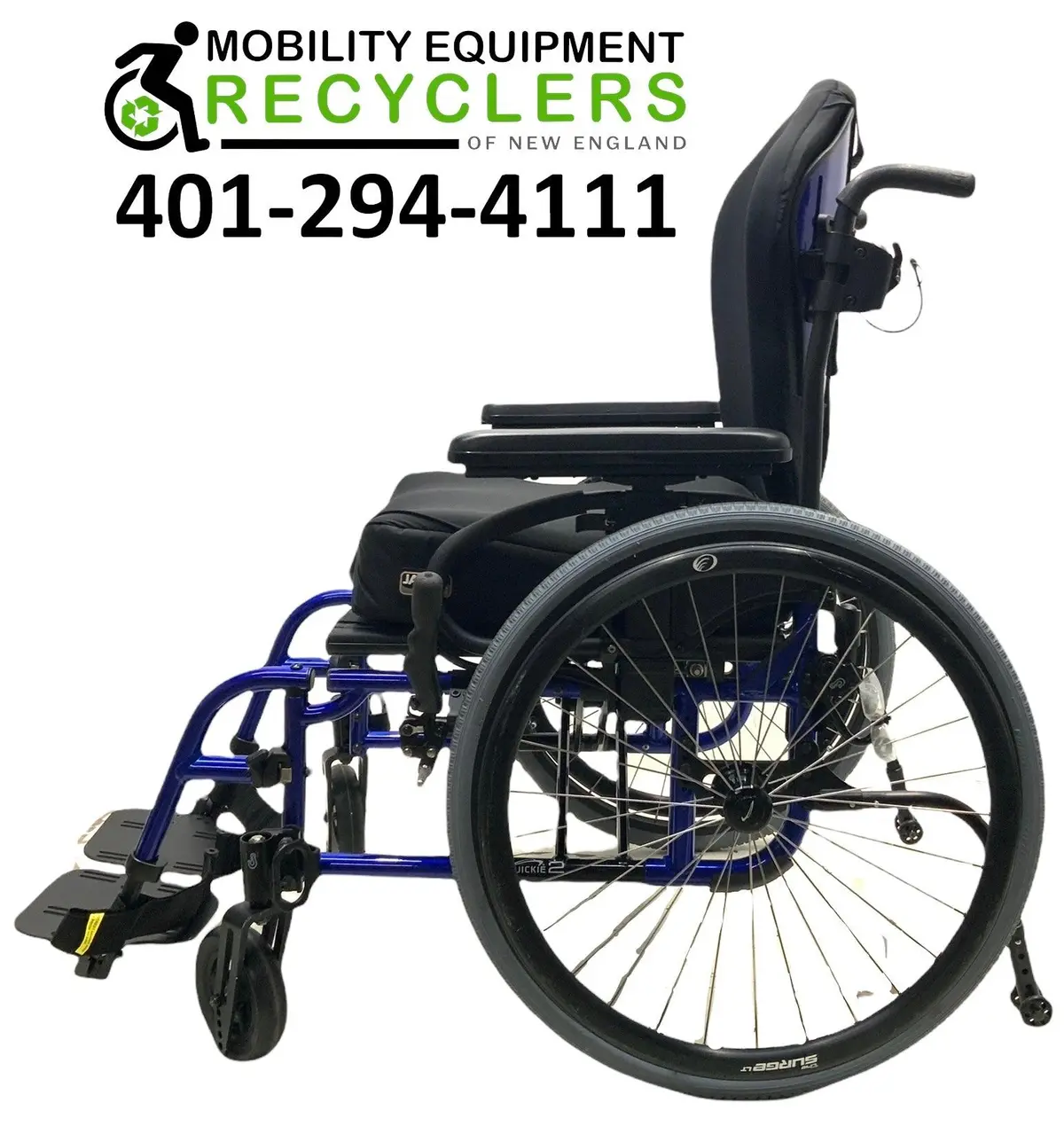 Sunrise Medical  Quickie 2 Folding Manual Wheelchair | Height Adjustable Armrest, Swing-Away Leg Rests, Fold Down Backrest | 1