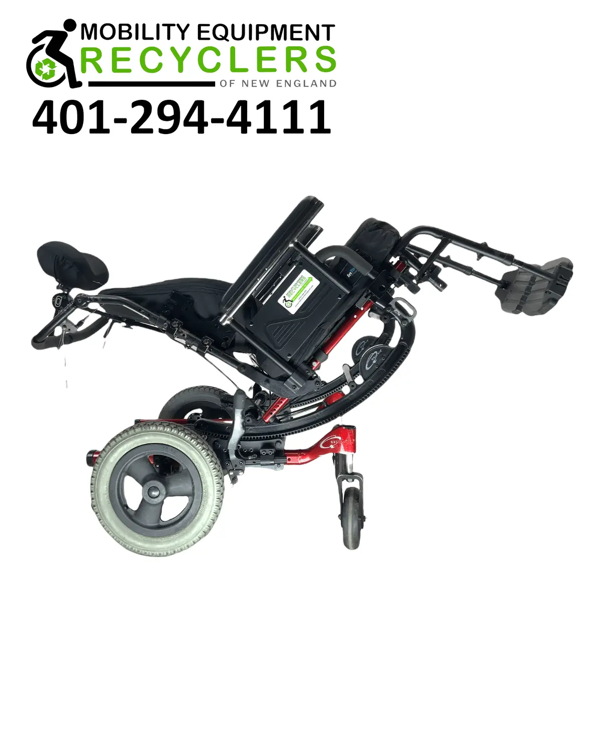 Sunrise Medical Quickie Iris | Tilt-In-Space Manual Wheelchair | 17" X 17" | Transit Kit | Contoured Backrest | Adjustable Headrest 1