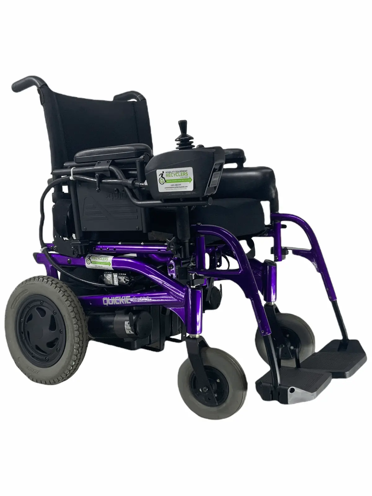 Sunrise Medical Quickie S-525 Standard Power Chair | 18" X 18" Seat | Thigh Supports, Push Handles 1