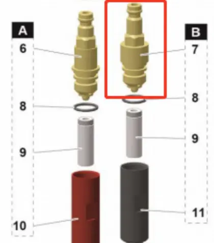 Aftermarket Gema® 1004367 Ig07 Connector (Supplementary Air) - Nw 5.5 (Non-Oem) 1