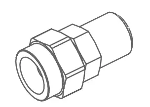 Anest Iwata 93005960 Swivel Joint Npsm 1