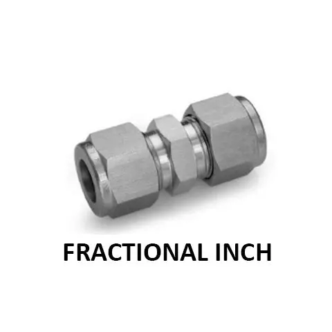 Hosco 316 Stainless Steel Compression & Instrumentation Fittings, Union, Fractional Inch (Various Size Options) 1