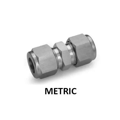 Hosco 316 Stainless Steel Compression & Instrumentation Fittings, Union, Metric (Various Size Options) 1