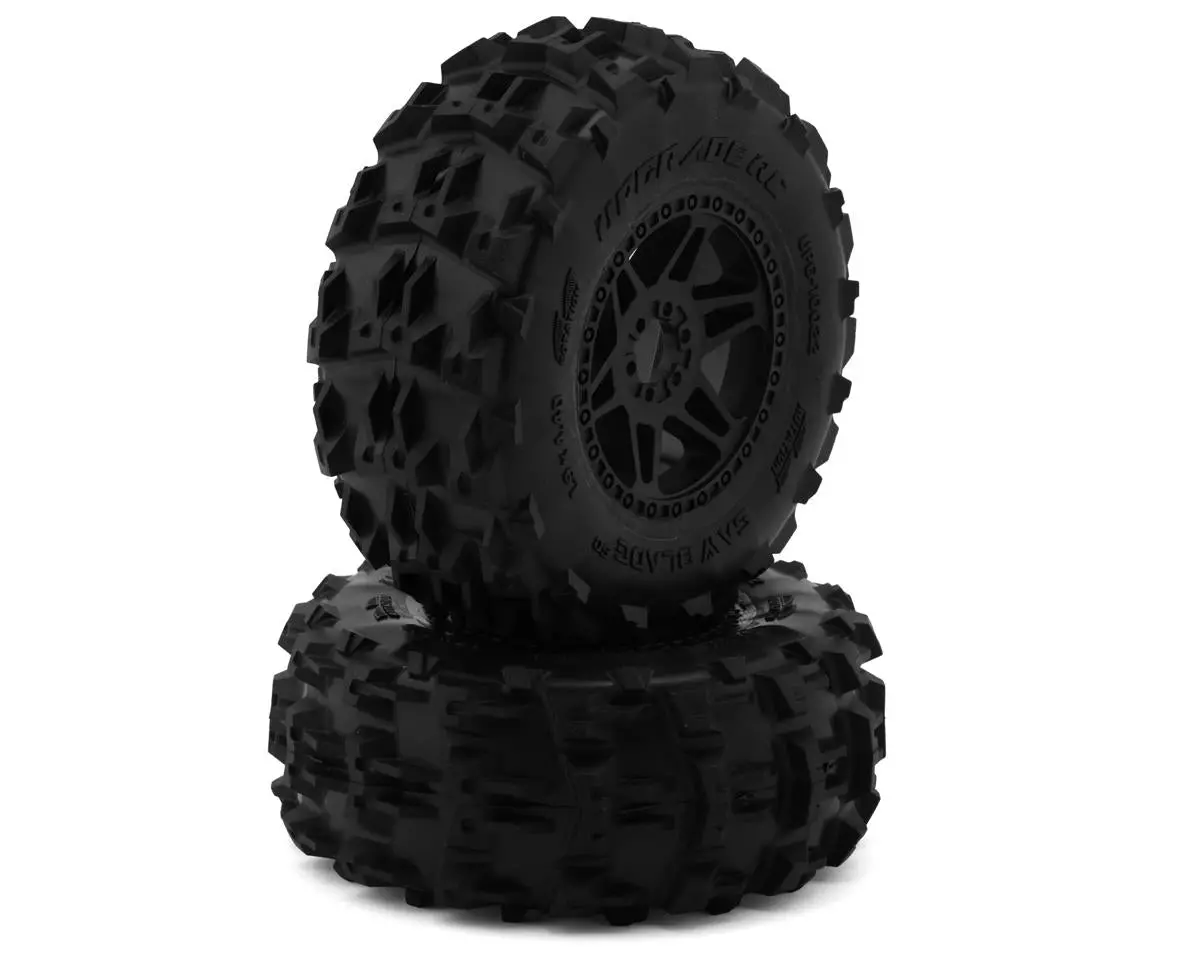 Saw Blade Sc 2.2/3.0" Pre-Mounted Short Course Truck Tires (2) (17Mm/14Mm/12Mm Hex) 1
