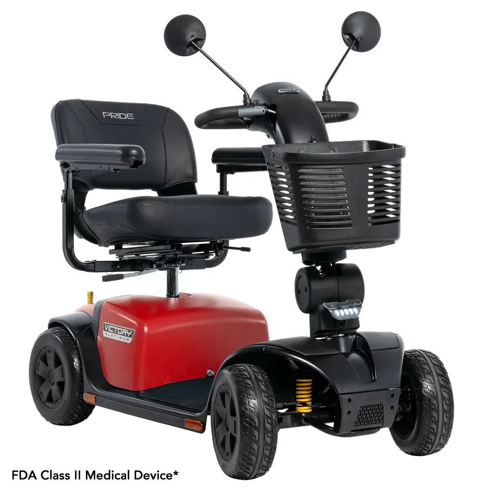 New Pride Mobility Victory Platinum 4-Wheel Full-Size Scooter | 400 Lbs Capacity | Ez Turn Technology 1