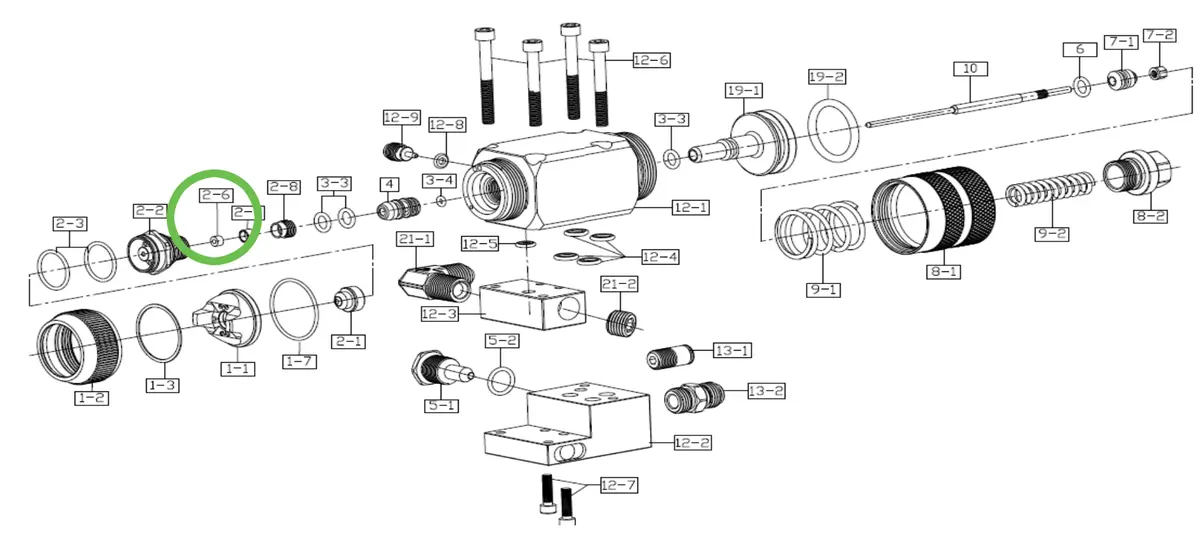 Auto Viper-X® Needle Seal Seat Packing 1