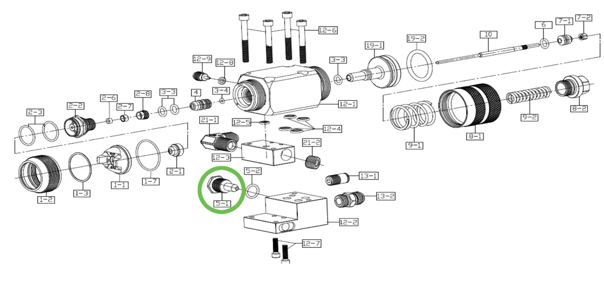 Auto Viper-X® Pattern Adjusting Set Seal Screw 1