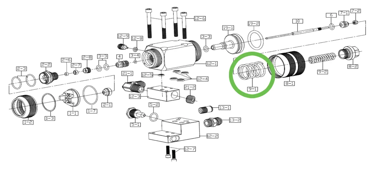 Auto Viper-X® Needle Spring 1 1