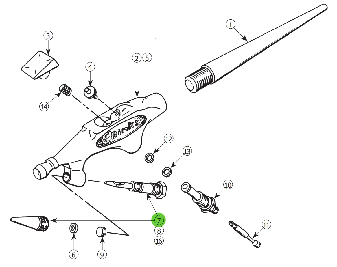 Binks 59-9 Wren Fluid Control Assembly A 1