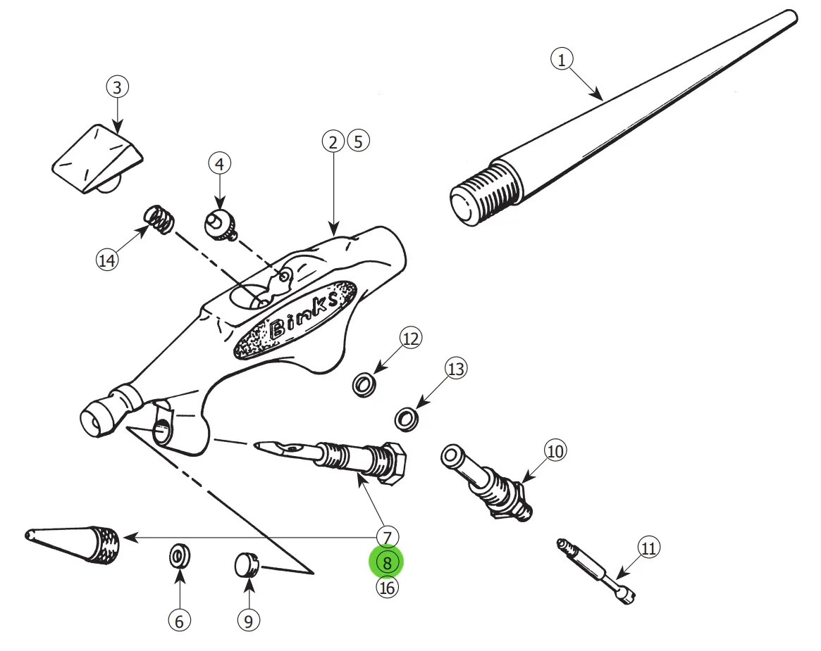 Binks 59-10 Wren Fluid Control Assembly B 1