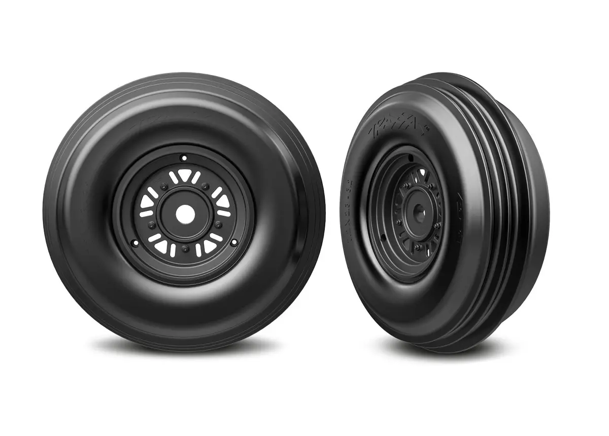 3.2" Funco Front Wheels & Ribbed Tires (2) 1