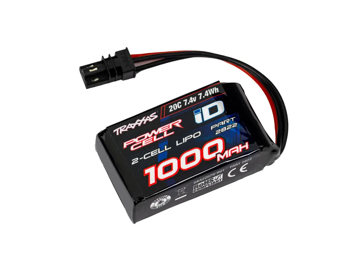 2S Lipo 1000Mah 7.4V 20C 1