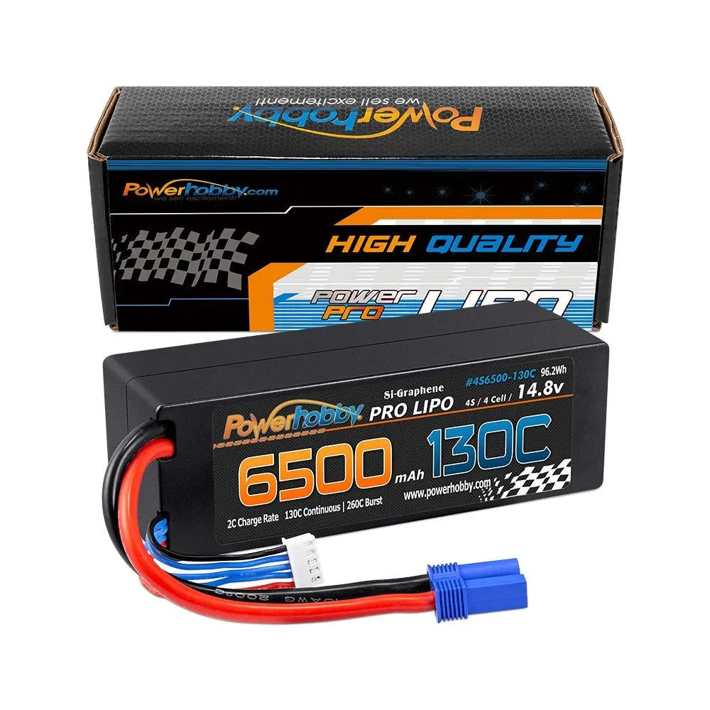 Powerhobby 4S 14.8V 6500Mah 130C Graphene Lipo Battery W Ec5 Plug 1