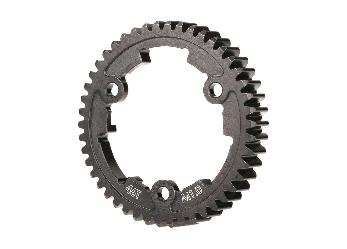 46-Tooth Wide-Face Machined-Steel Spur Gear (1.0) 1