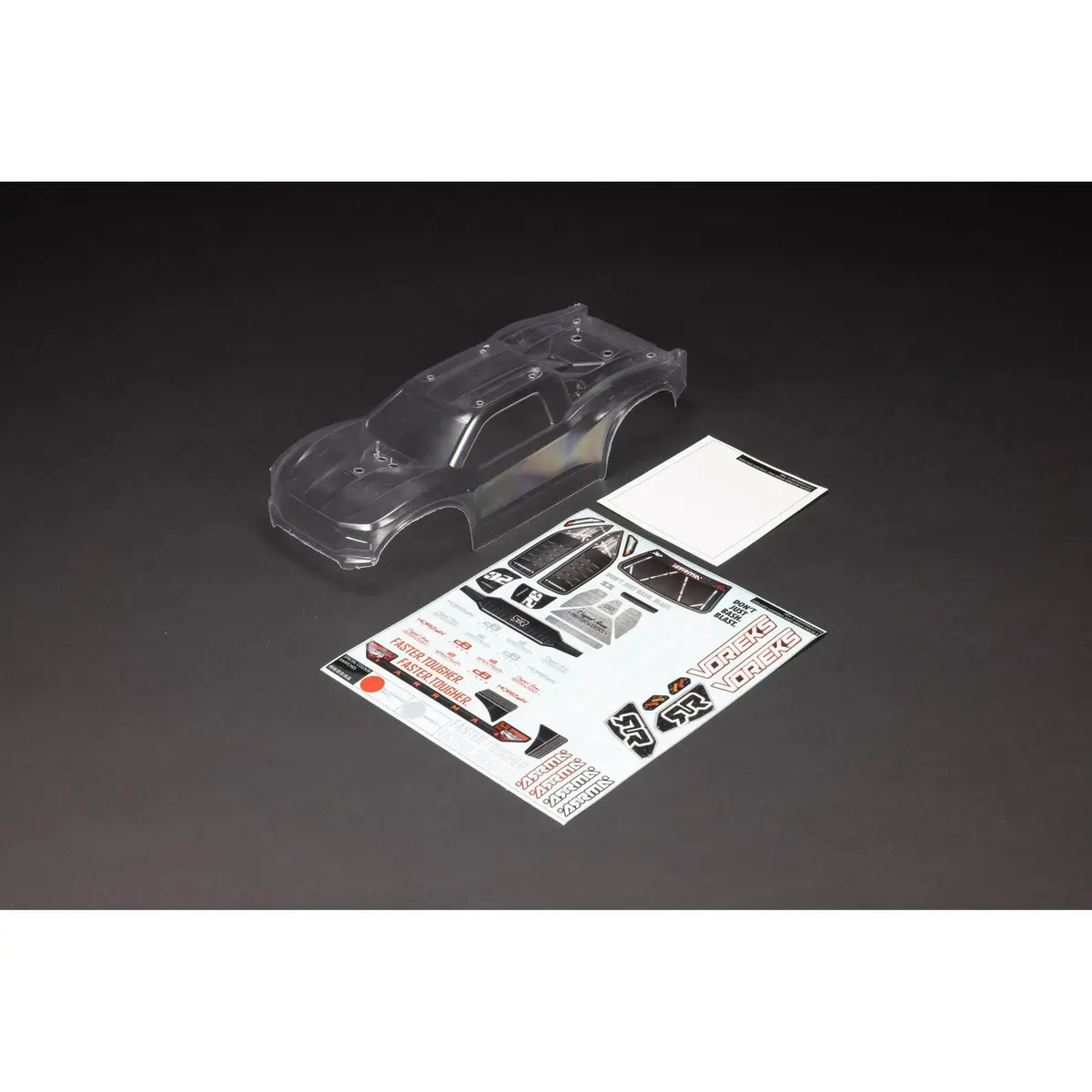 1/10 Clear Body With Decals: Vorteks 2Wd 1