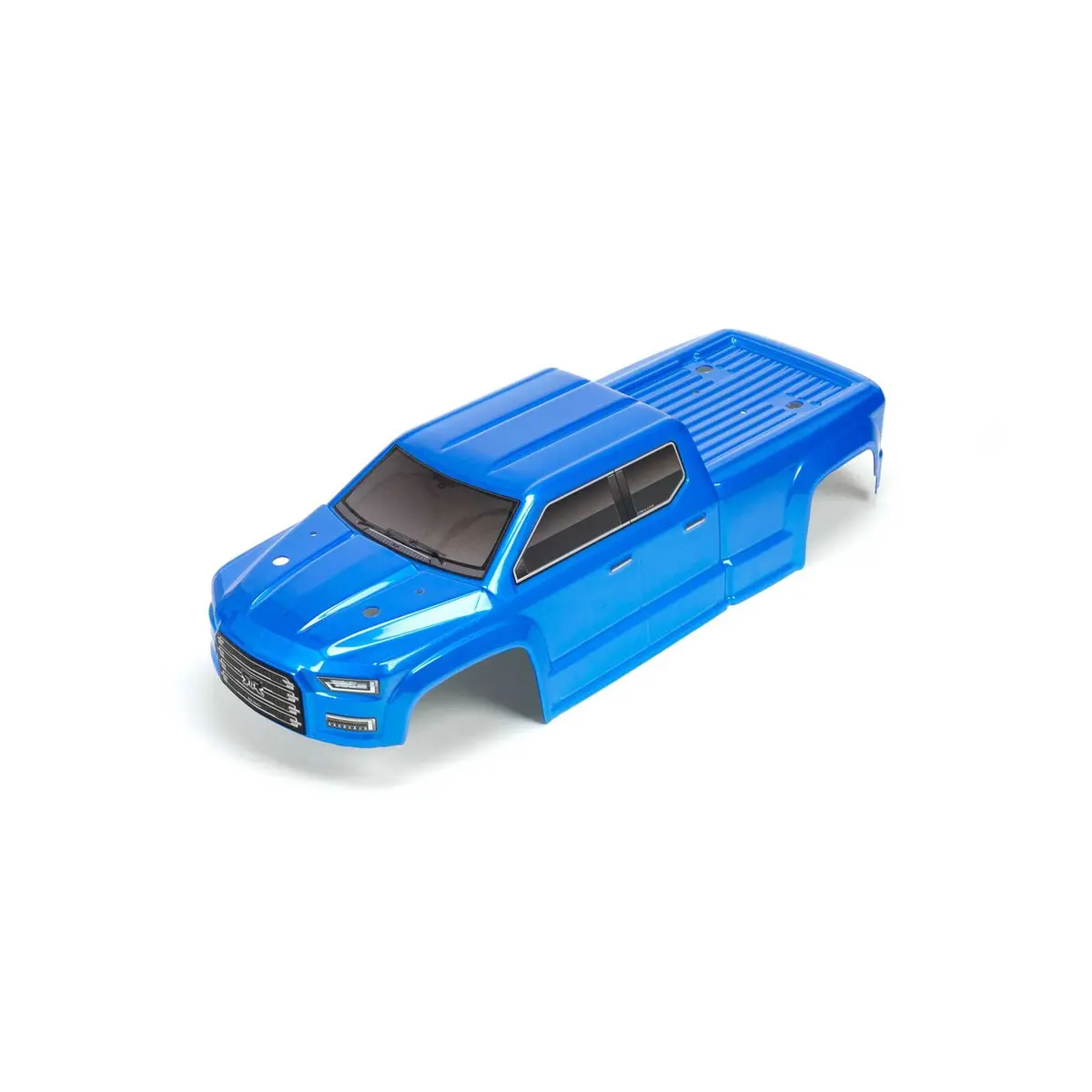 1/10 Painted And Trimmed Body With Decals, Blue: Big Rock Crew Cab 4X4 1
