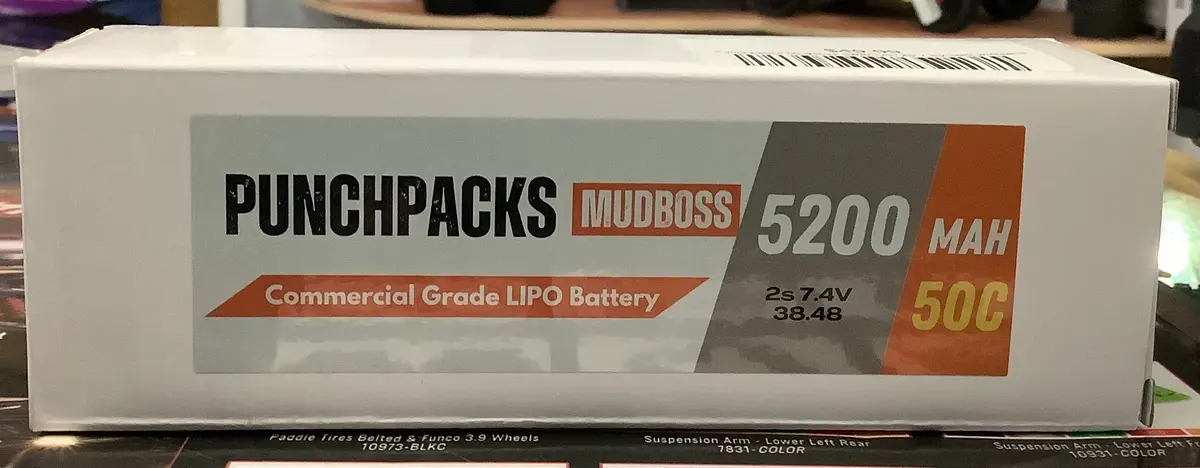 Punchpacks Mudboss 5200Mah 2S 7.4V 50C W/Deans 1