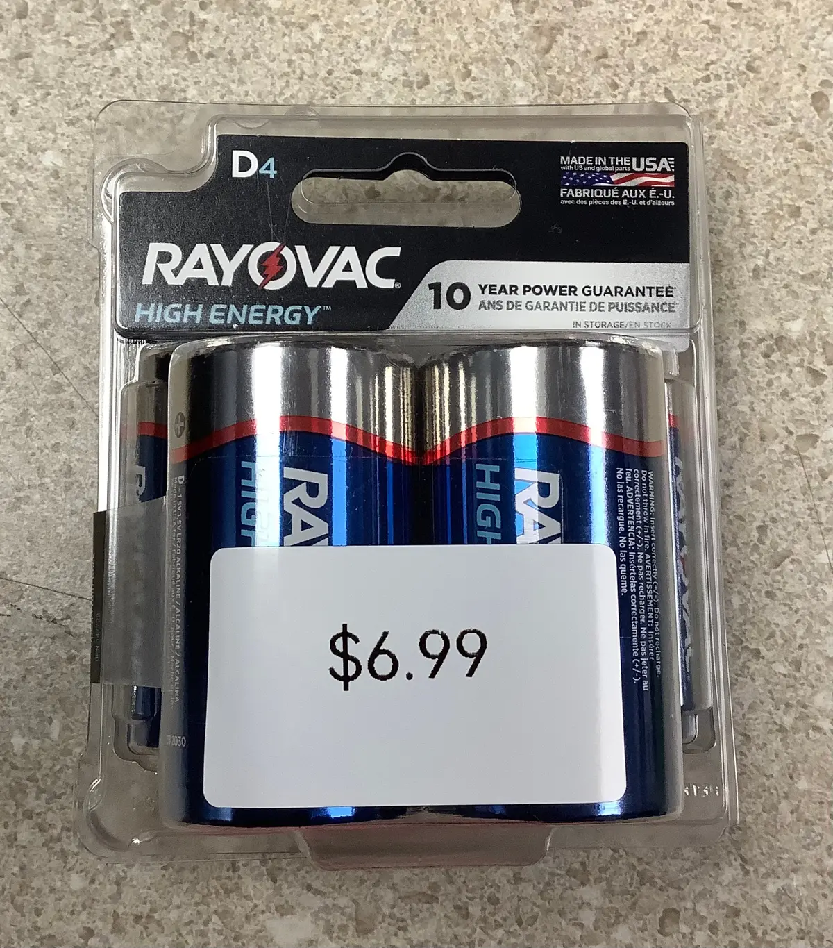 Rayovac D4 High Energy Batteries 1