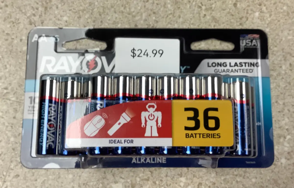 Rayovac Aa 36 Batteries 1