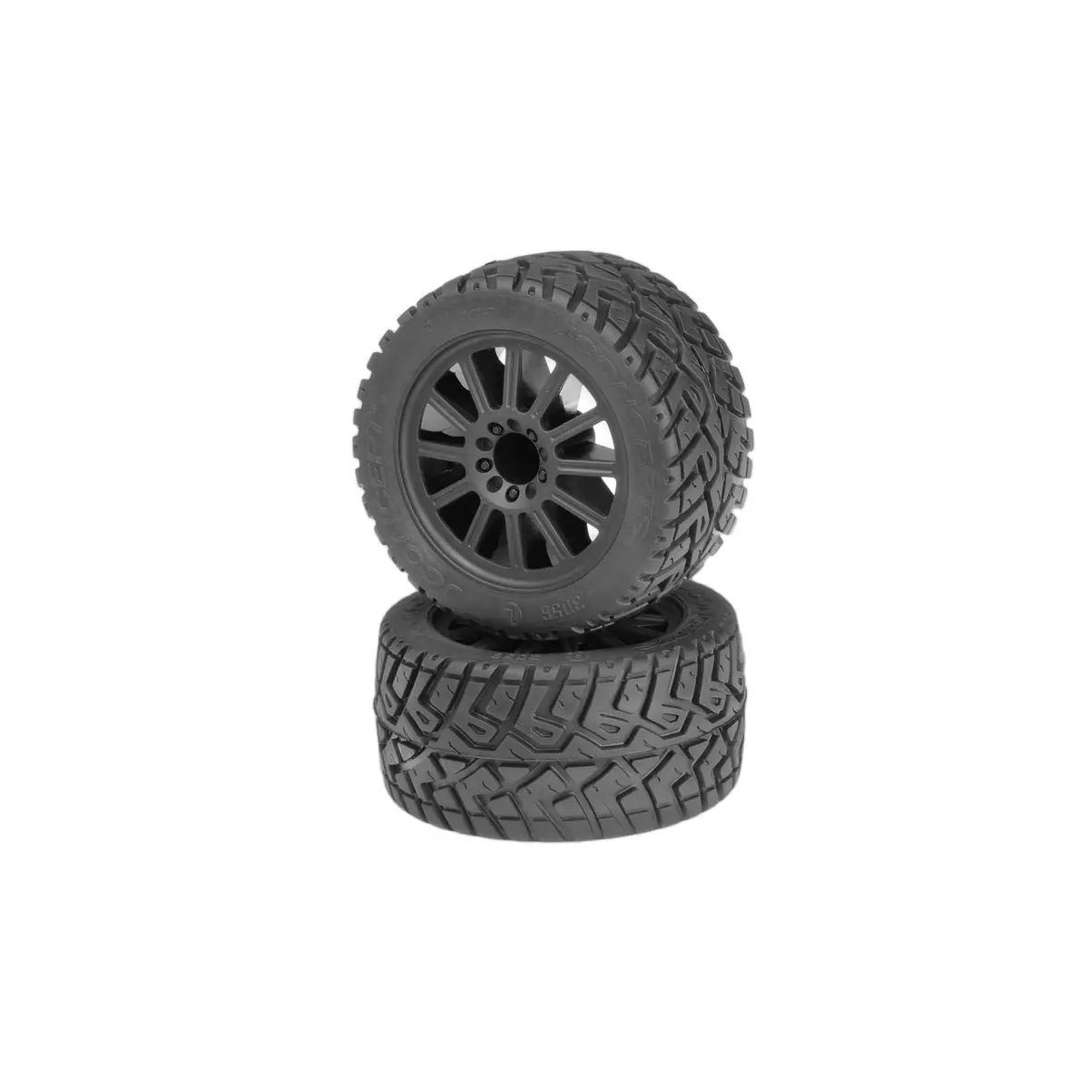 1/10 G-Locs 2.8” Rear Pre-Mounted Monster Truck Tires, Yellow Compound (2): Tra 2Wd Stampede/ 2Wd Rustler 1
