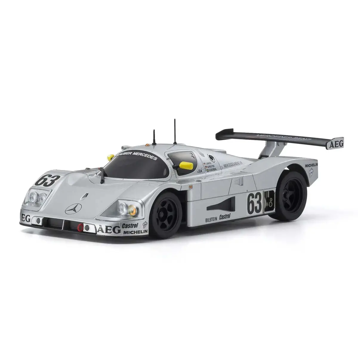 1/28 1988 Sauber-Mercedes Gruppe-C-Rennsportwagen C9 Mini-Z Rwd Rtr, Silver 1