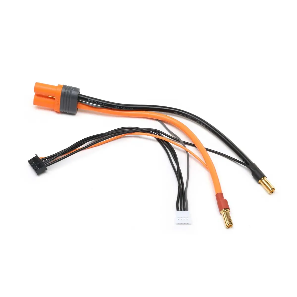 Adapter: Ic5 Battery / 5Mm Male Bullets With 6" Wire: 2S/4S Smart Race Batteries 1