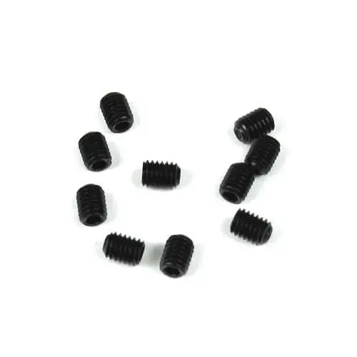 M3x4mm Set Screws (Black, 10Pcs) 1