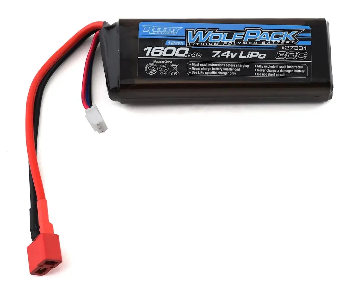Reedy Wolfpack 30C Lipo Battery W/T-Plug (7.4V/1600Mah) 1