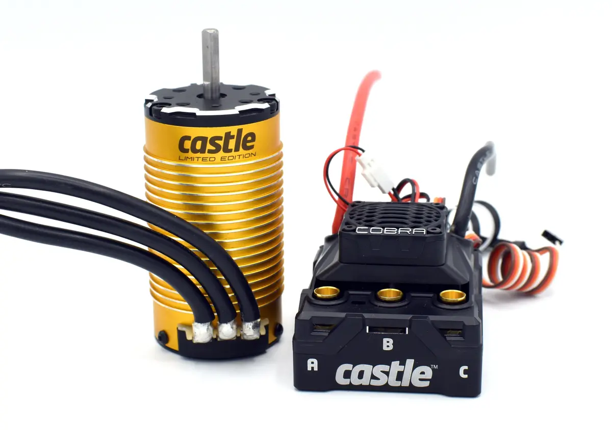 Cobra 8, 25.2V Esc With Limited Edition Gold 1515-2200Kv V2 Sensored Motor 1