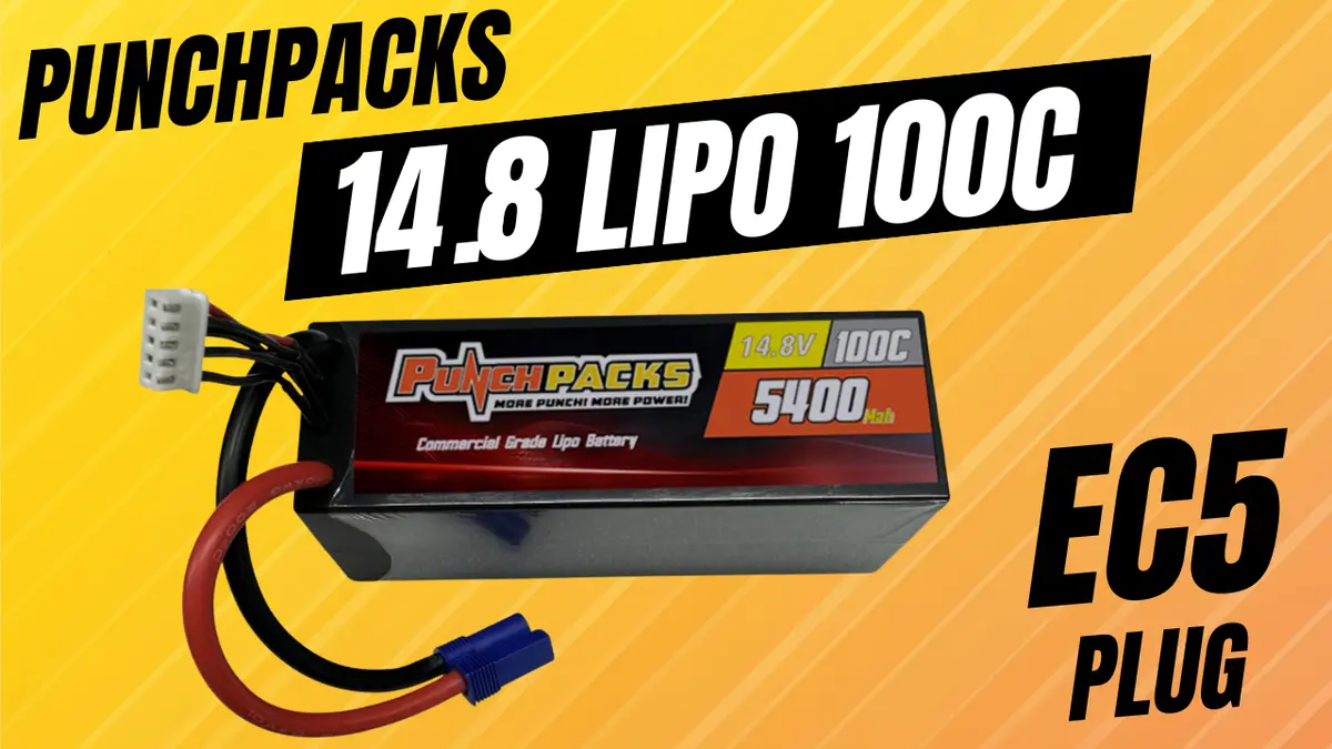 Punchpack 5400Mah 14.8V 100C  W/Ec5 4S 1