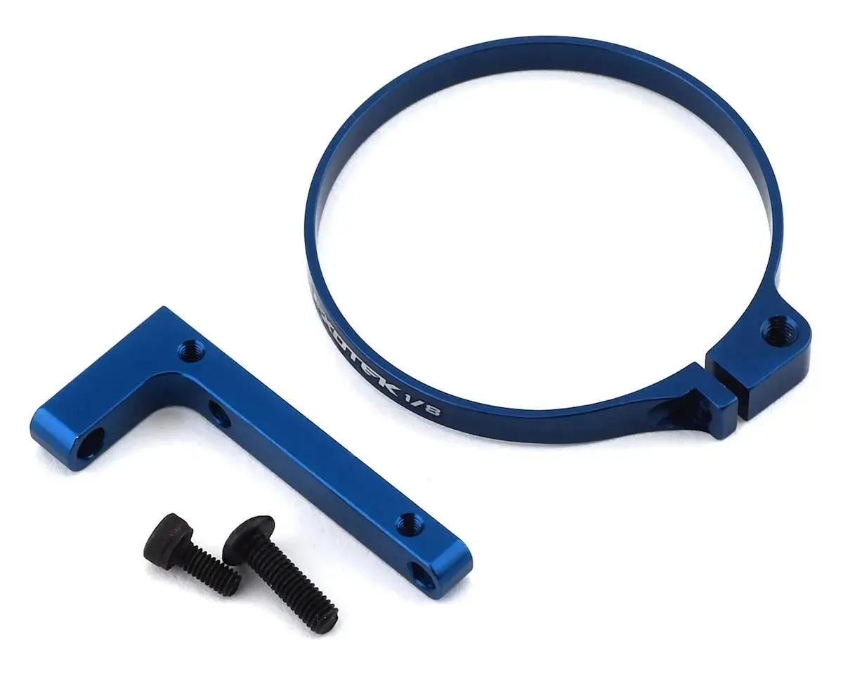 1/8 V2 E-Buggy Clamp On Fan Mount (Blue) 1