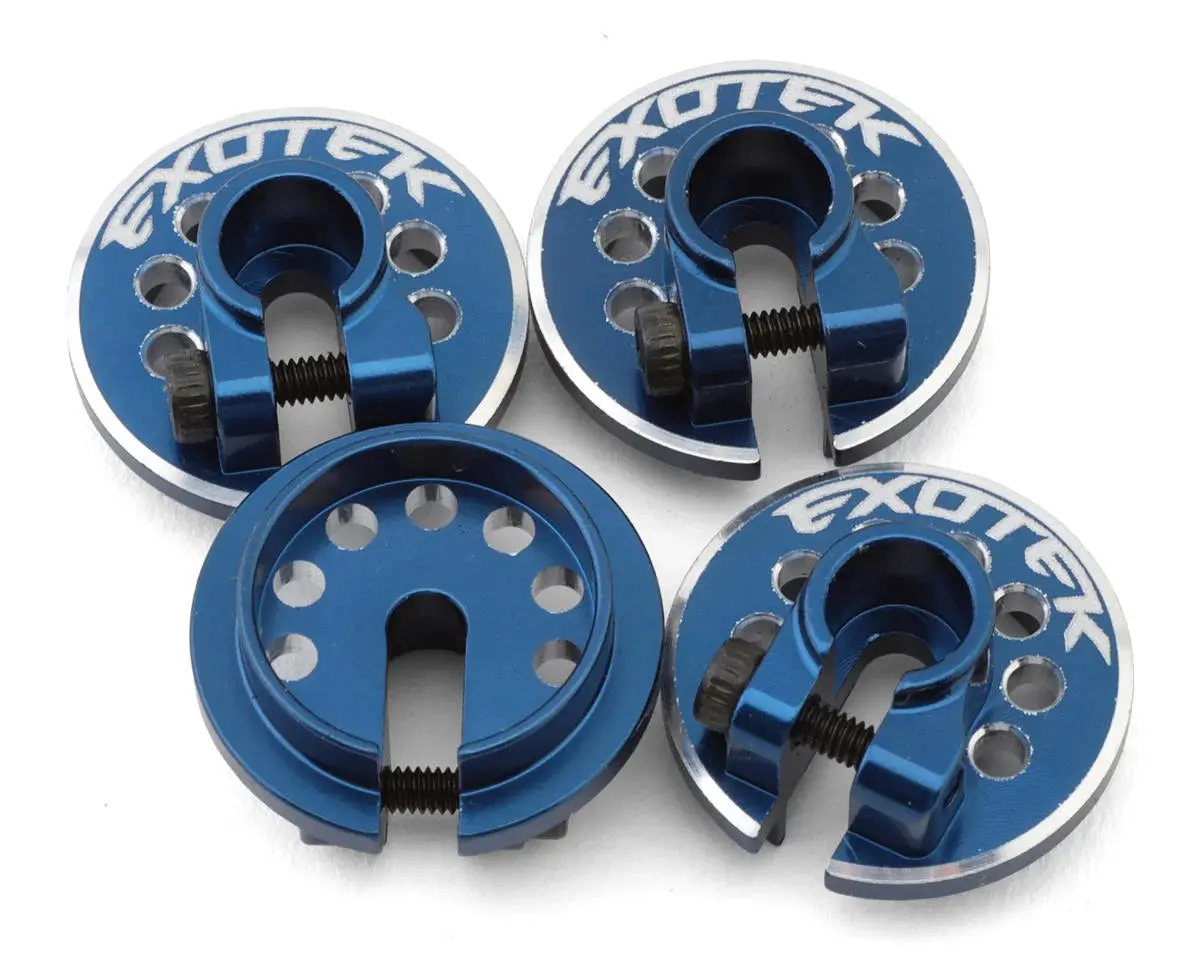 Aluminum Ultra Shocks Clamping Spring Cups (4) For Traxxas Slash 1