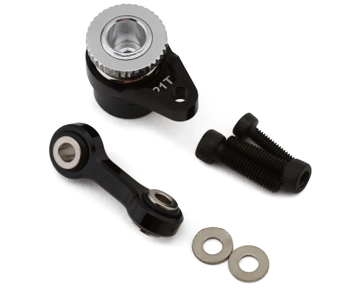 Arrma Grom Aluminum Servo Saver Set (Black) (21T) 1