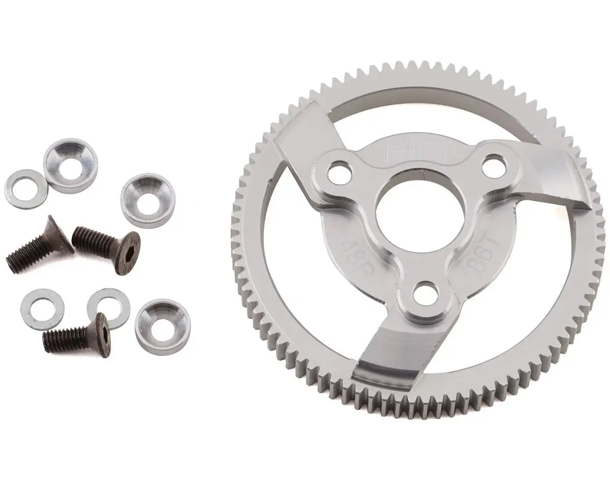 48P Hard Anodized Aluminum Spur Gear For Traxxas 2Wd (86T) 1