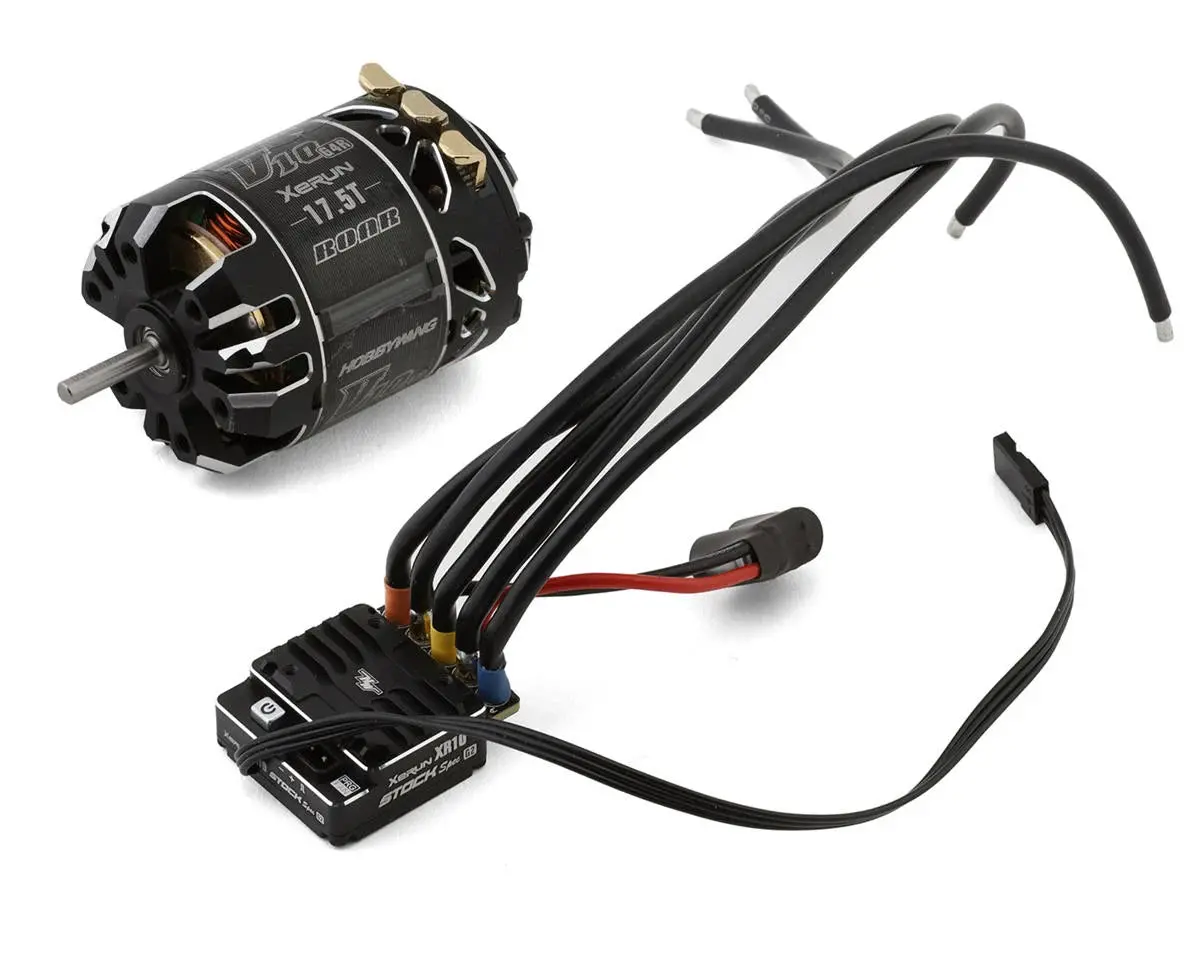 Hobbywing Xr10 Stock Spec G2 Sensored Brushless Esc/V10 G4r Motor Combo (17.5T) 1